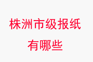 株洲報紙有哪些，株洲市級報紙有哪些找我要登報網