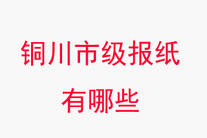 銅川報(bào)紙有哪些，銅川市級報(bào)紙有哪些找我要登報(bào)網(wǎng)