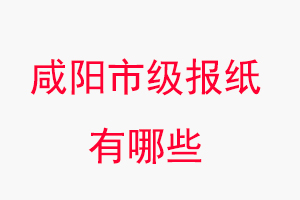 咸陽報(bào)紙有哪些，咸陽市級(jí)報(bào)紙有哪些找我要登報(bào)網(wǎng)