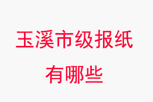 玉溪報紙有哪些，玉溪市級報紙有哪些找我要登報網